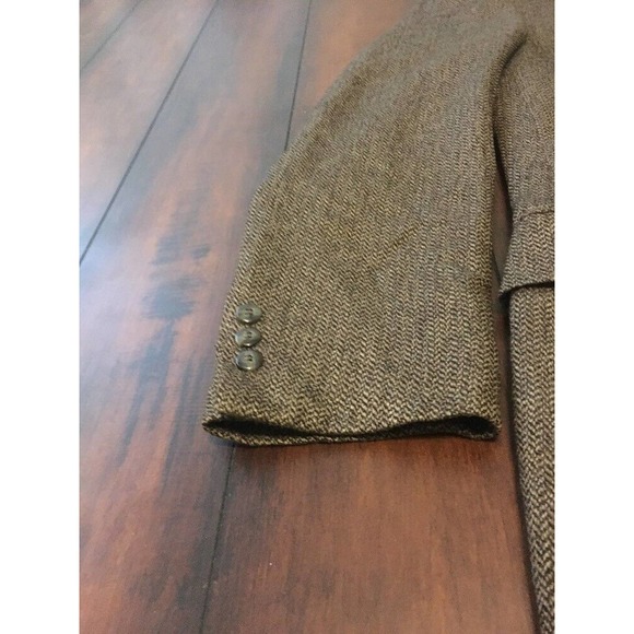 Bernhard Altman 41R 41 R Brown Houndstooth Wool Blazer Sportcoat Jacket Men’s B4 - Picture 3 of 6